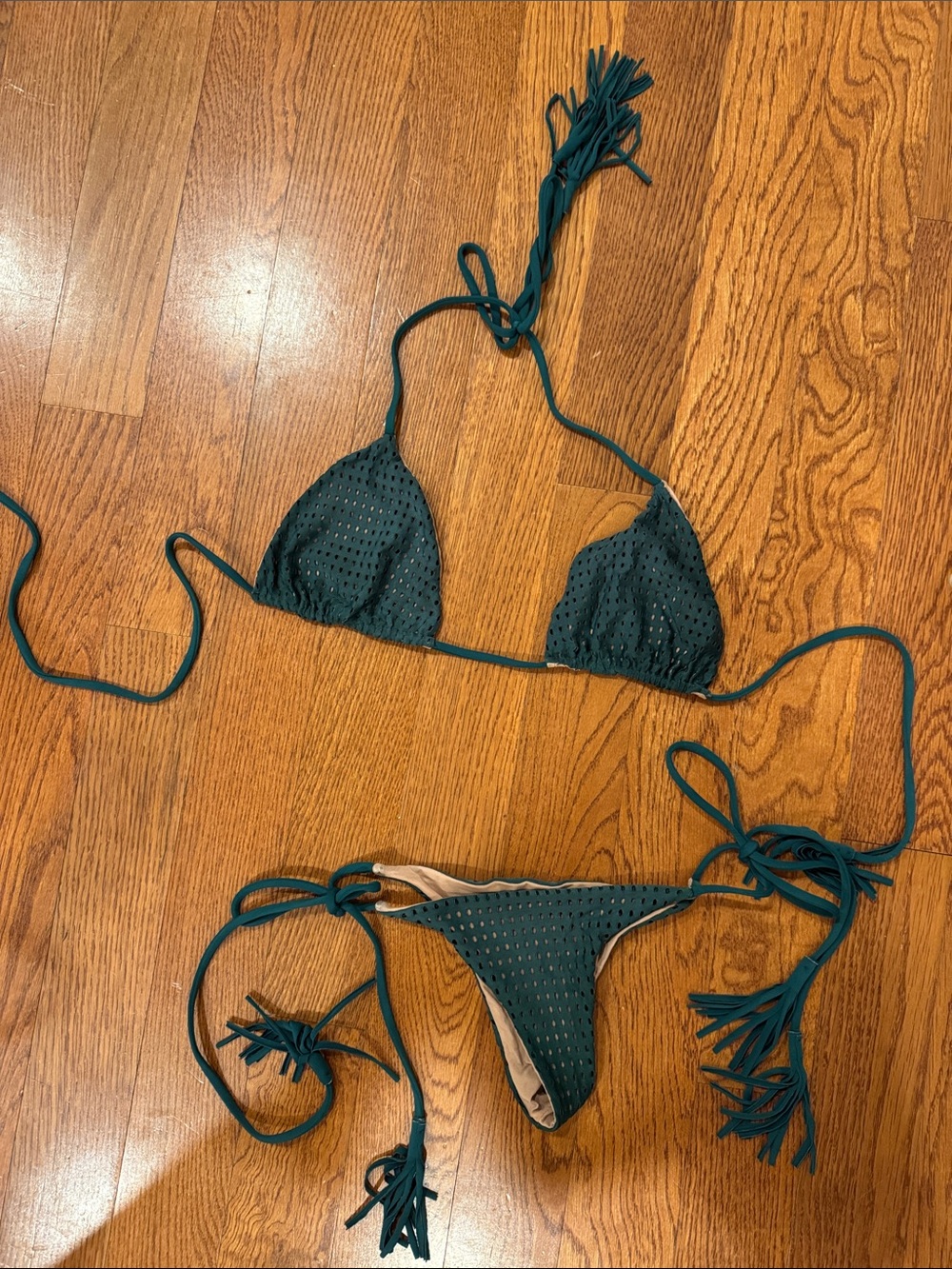 Acacia mesh swimsuit large top small bottom